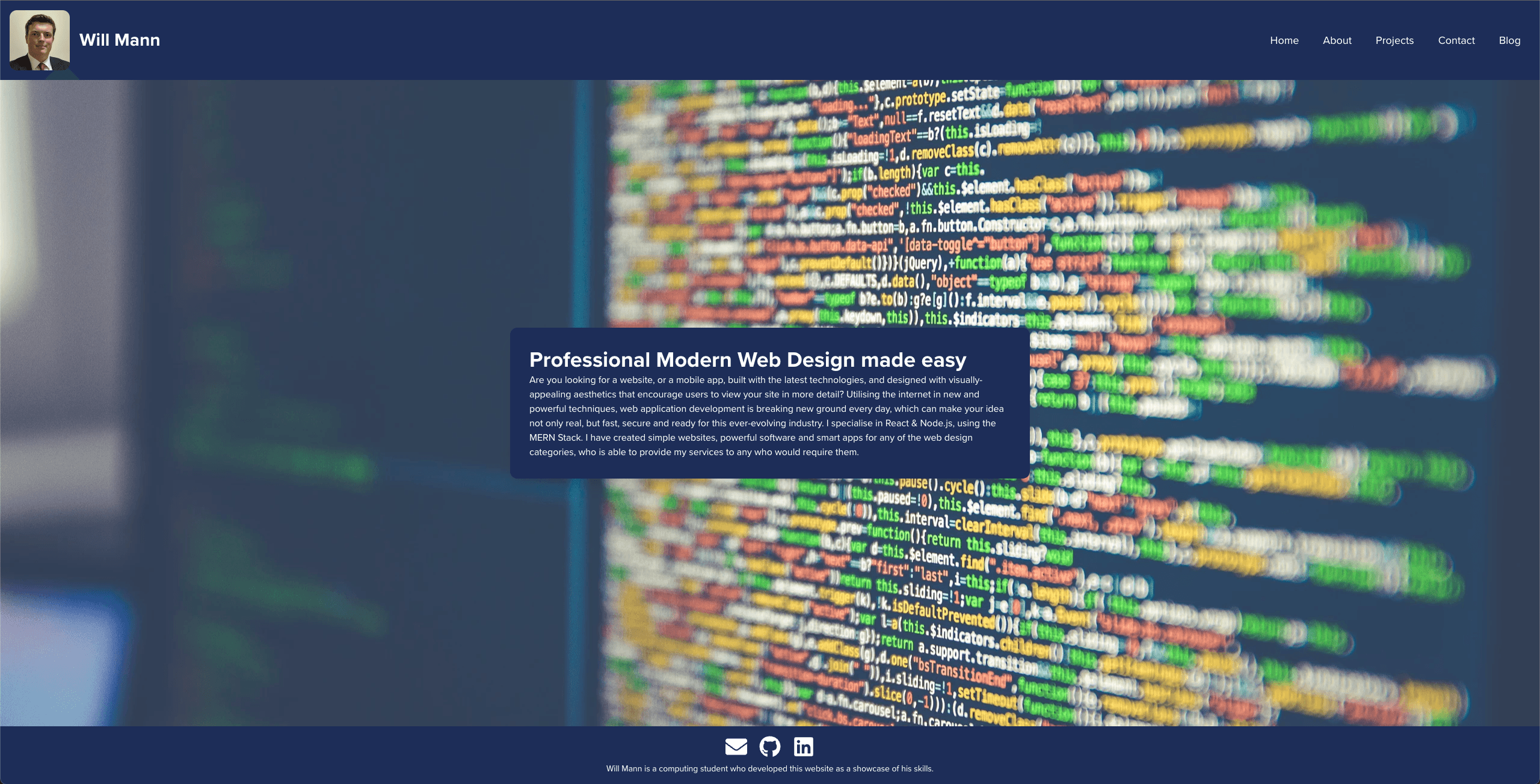 Old version of the website
